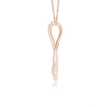Prong-Set Round Lab-Grown Diamond Infinity Loop Pendant