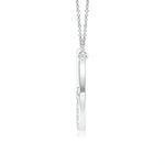 Load image into Gallery viewer, Lab-Grown Prong-Set Diamond Tilted Heart Pendant
