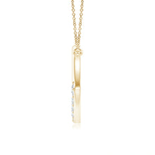 Lab-Grown Prong-Set Diamond Tilted Heart Pendant