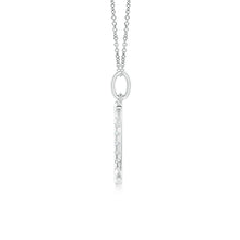 Lab-Grown Pave-Set Diamond Crescent Moon Pendant