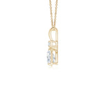 Load image into Gallery viewer, Prong-Set Lab-Grown Diamond Teardrop V-Bale Pendant
