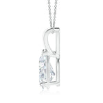 Load image into Gallery viewer, Lab-Grown V-Bale Pear-Shaped Diamond Solitaire Pendant
