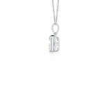 Load image into Gallery viewer, Prong-Set Emerald-Cut Lab-Grown Diamond Solitaire Pendant
