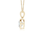 Load image into Gallery viewer, Bezel-Set Round Lab-Grown Diamond Solitaire Pendant
