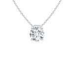Load image into Gallery viewer, Lab-Grown Solitaire Round Diamond Floating Pendant
