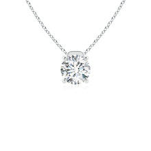 Lab-Grown Solitaire Round Diamond Floating Pendant