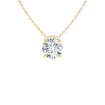 Load image into Gallery viewer, Lab-Grown Solitaire Round Diamond Floating Pendant
