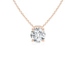 Load image into Gallery viewer, Lab-Grown Solitaire Round Diamond Floating Pendant

