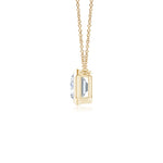 Load image into Gallery viewer, Lab-Grown East-West Bezel-Set Emerald-Cut Diamond Pendant
