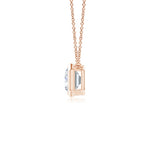 Load image into Gallery viewer, Lab-Grown East-West Bezel-Set Emerald-Cut Diamond Pendant
