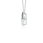 Load image into Gallery viewer, Bezel-Set Princess-Cut Lab-Grown Diamond Solitaire Pendant
