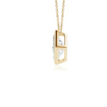 Load image into Gallery viewer, Bezel-Set Princess-Cut Lab-Grown Diamond Solitaire Pendant
