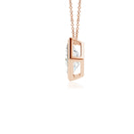 Load image into Gallery viewer, Bezel-Set Princess-Cut Lab-Grown Diamond Solitaire Pendant
