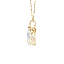Lab-Grown Solitaire Pear Diamond Classic Pendant