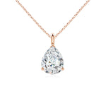 Load image into Gallery viewer, Lab-Grown Solitaire Pear Diamond Classic Pendant
