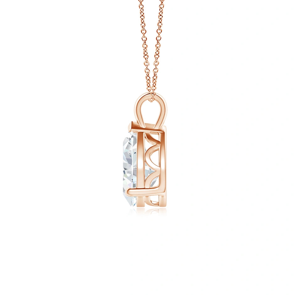 Lab-Grown Solitaire Pear Diamond Classic Pendant
