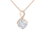 Load image into Gallery viewer, Lab-Grown Claw-Set Diamond Infinity Pendant with Lab Diamond Accents
