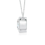 Load image into Gallery viewer, Lab-Grown Bezel-Set Round Diamond Solitaire Necklace
