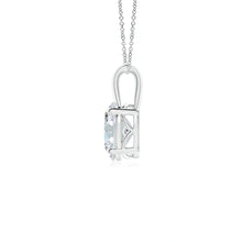 Lab-Grown Oval Diamond Solitaire Pendant