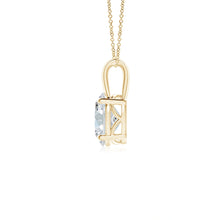 Lab-Grown Oval Diamond Solitaire Pendant
