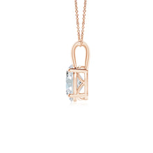 Lab-Grown Oval Diamond Solitaire Pendant