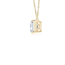 East-West Emerald-Cut Lab-Grown Diamond Solitaire Pendant