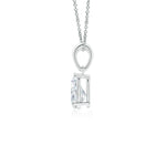 Load image into Gallery viewer, Prong-Set Pear Lab-Grown Diamond Solitaire Pendant
