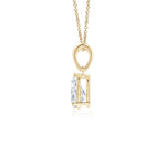 Load image into Gallery viewer, Prong-Set Pear Lab-Grown Diamond Solitaire Pendant
