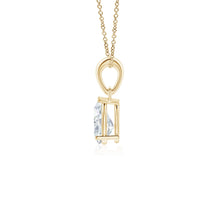 Prong-Set Pear Lab-Grown Diamond Solitaire Pendant