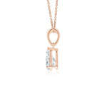 Load image into Gallery viewer, Prong-Set Pear Lab-Grown Diamond Solitaire Pendant
