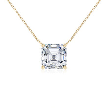 Lab-Grown Asscher-Cut Diamond Solitaire Pendant