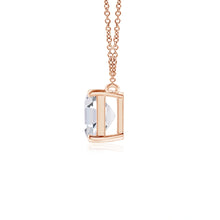 Lab-Grown Asscher-Cut Diamond Solitaire Pendant