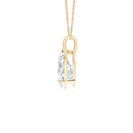 Load image into Gallery viewer, Prong-Set Pear-Shaped Lab-Grown Diamond Solitaire Pendant
