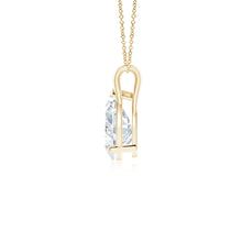 Prong-Set Pear-Shaped Lab-Grown Diamond Solitaire Pendant