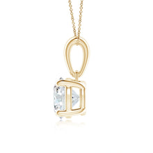 Classic Solitaire Prong-Set Round Lab-Grown Diamond Pendant