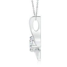 Lab-Grown Prong-Set Diamond Solitaire Bypass Pendant