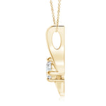 Load image into Gallery viewer, Lab-Grown Prong-Set Diamond Solitaire Bypass Pendant
