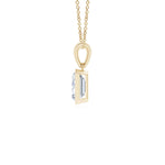 Load image into Gallery viewer, Bezel-Set Emerald-Cut Lab-Grown Diamond Solitaire Pendant

