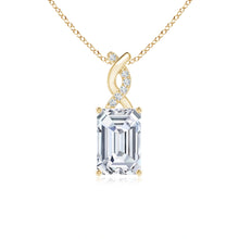 Lab-Grown Diamond Pendant with Entwined Bale