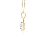 Load image into Gallery viewer, Lab-Grown Solitaire Oval Diamond Twist Bale Pendant
