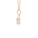 Load image into Gallery viewer, Lab-Grown Solitaire Oval Diamond Twist Bale Pendant
