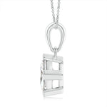Load image into Gallery viewer, Lab-Grown Princess-Cut Diamond Solitaire Pendant
