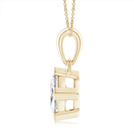 Load image into Gallery viewer, Lab-Grown Princess-Cut Diamond Solitaire Pendant
