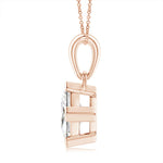 Load image into Gallery viewer, Lab-Grown Princess-Cut Diamond Solitaire Pendant
