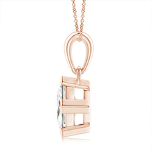 Lab-Grown Princess-Cut Diamond Solitaire Pendant