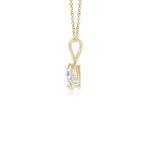 Load image into Gallery viewer, Pear Lab-Grown Diamond Infinity Twist Pendant with Accents
