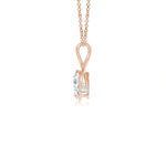 Load image into Gallery viewer, Pear Lab-Grown Diamond Infinity Twist Pendant with Accents
