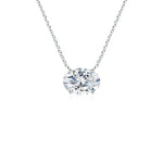 Load image into Gallery viewer, Lab-Grown East-West Oval Diamond Solitaire Pendant
