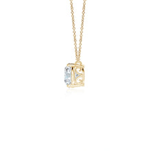 Lab-Grown East-West Oval Diamond Solitaire Pendant