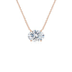 Load image into Gallery viewer, Lab-Grown East-West Oval Diamond Solitaire Pendant

